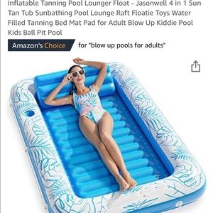 Brand new still in package XL inflatable tanning pool lounger/float